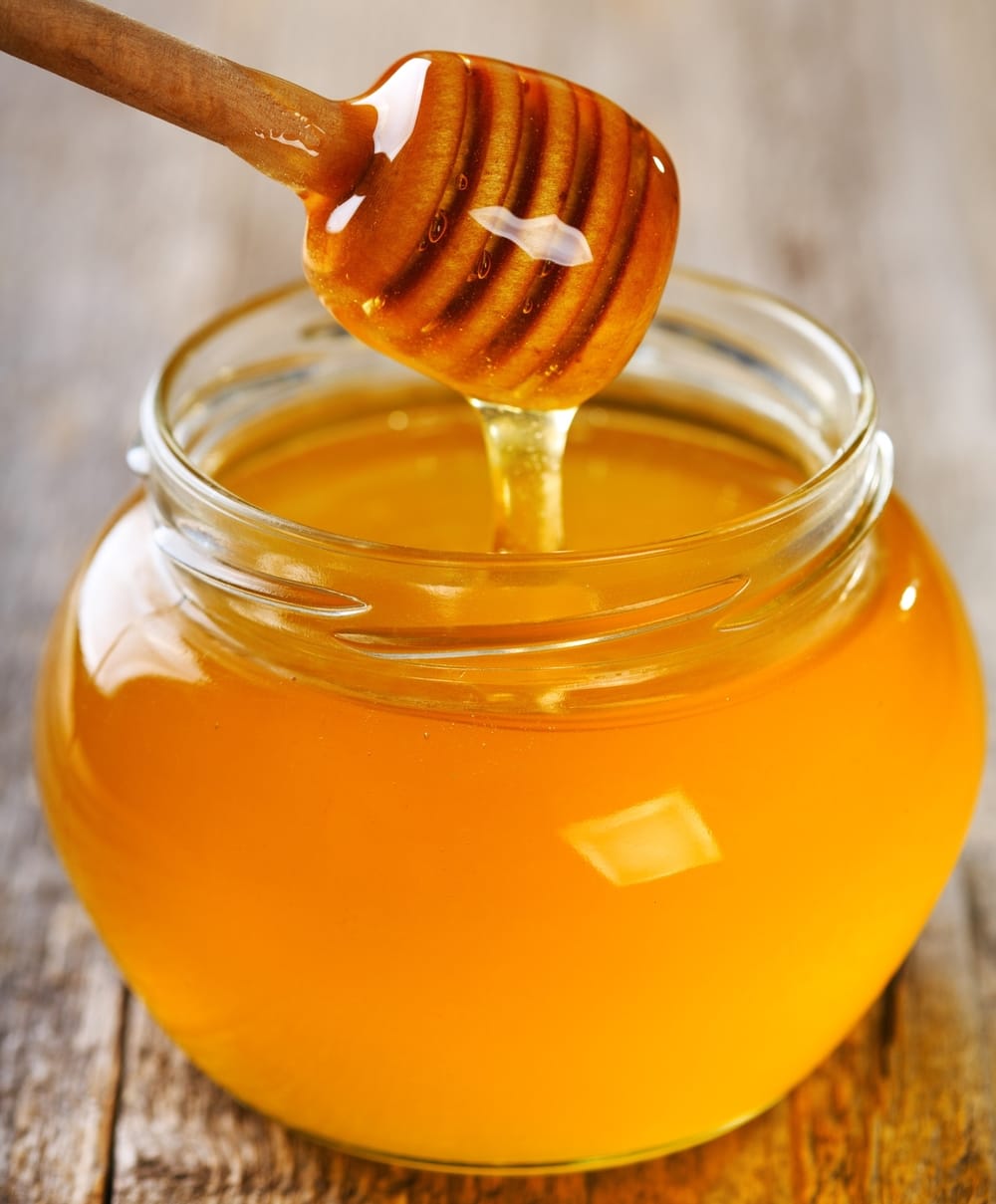 pouring honey